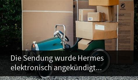 sendung wurde angekündigt hermes